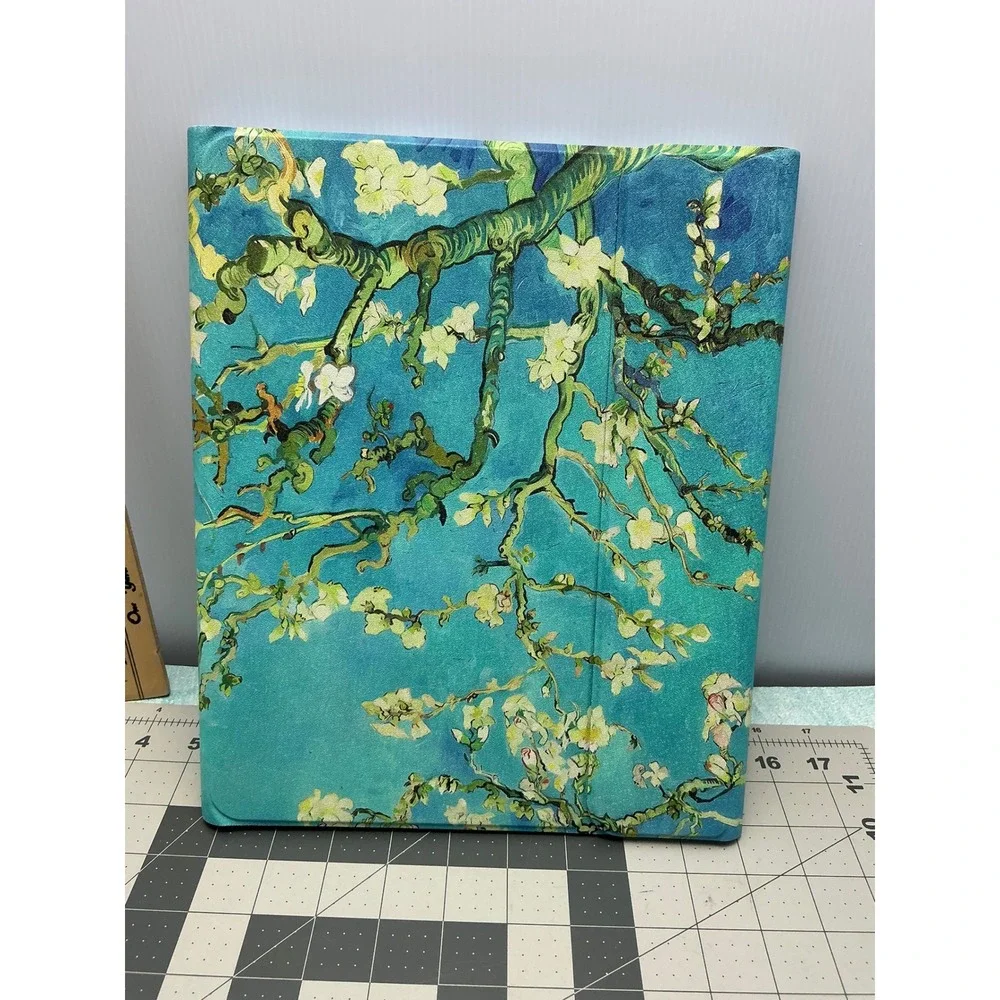Wazzasoft iPad‎ Pro 13 M4 Case with Keyboard Van Gogh Almond Blossoms Art Folio